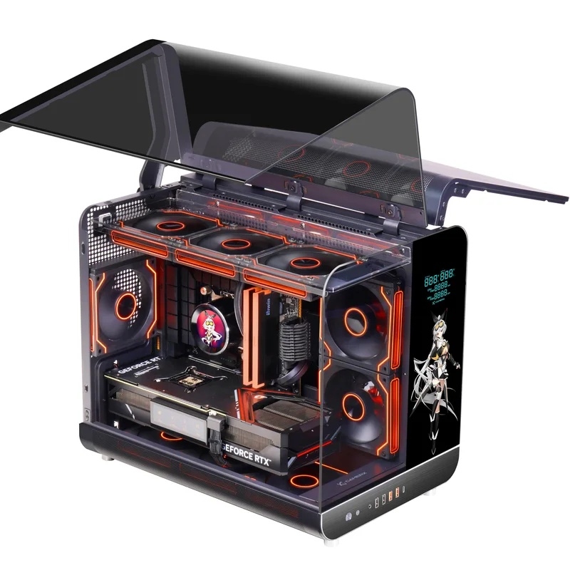 New Design Desktop Gamer Case  - Pc Gaming Pink 评论和价格