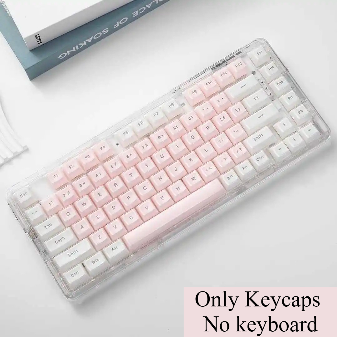 Crystal Transparent Keycaps Pi - Pc Gaming Pink 评论和价格