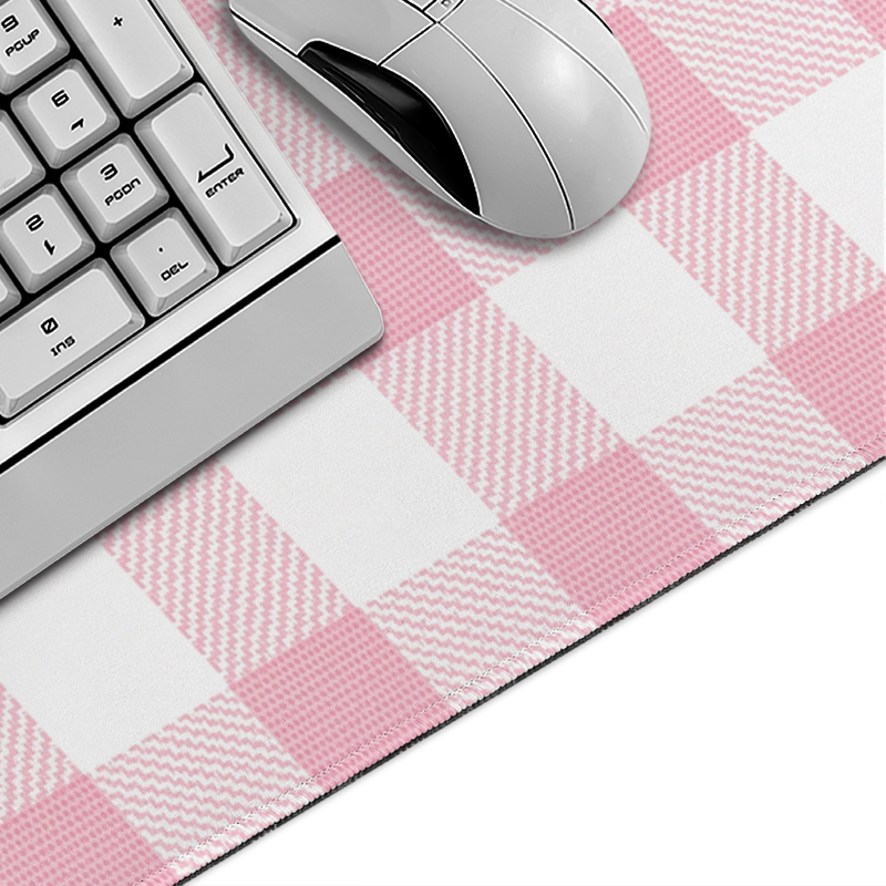 Mouse Pad Pink Gingham Plaid G - Pc Gaming Pink 评论和价格